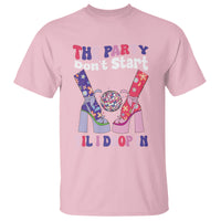 The Party Don't Start Till I Drop In Boujee Disco Ball Retro Groovy T Shirt - Wonder Print Shop