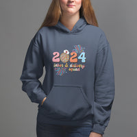 Groovy 2024 Disco Ball and Delivery Squad New Years Eve Hoodie - Wonder Print Shop