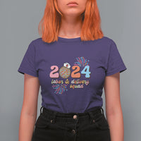 Groovy 2024 Disco Ball and Delivery Squad New Years Eve T Shirt For Women - Wonder Print Shop