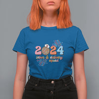 Groovy 2024 Disco Ball and Delivery Squad New Years Eve T Shirt For Women - Wonder Print Shop