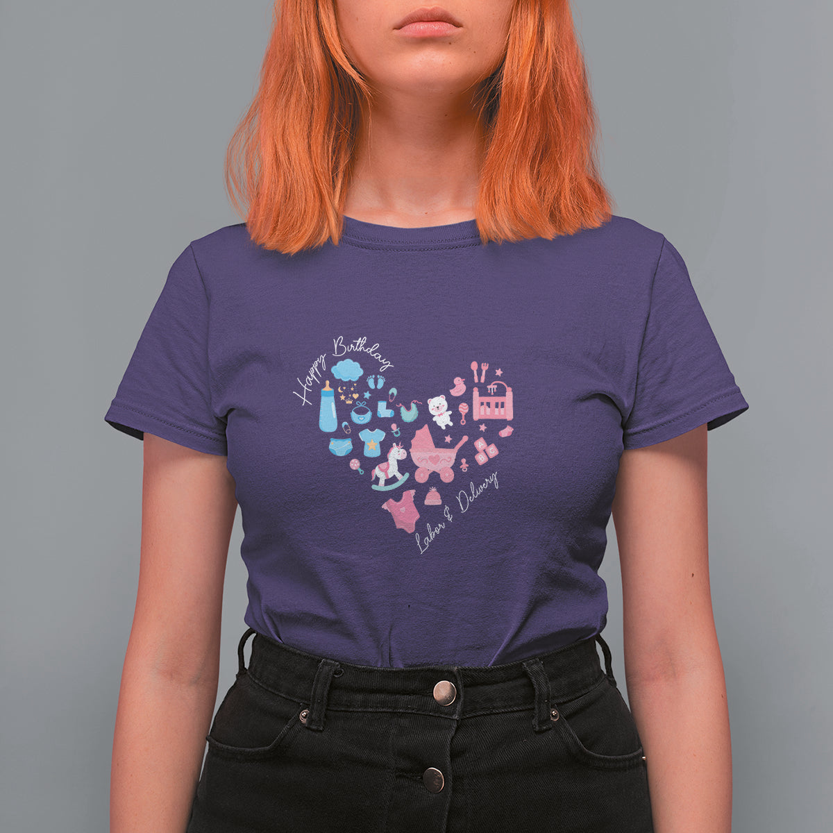 Happy Birthday Specialist Labor and Delivery RN or OB Nurse T Shirt For Women - Wonder Print Shop