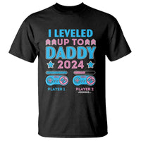 I Leveled Up To Daddy 2024 Funny Soon To Be Dad T Shirt - Wonder Print Shop