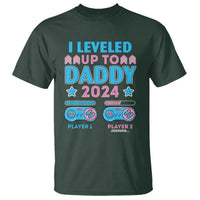 I Leveled Up To Daddy 2024 Funny Soon To Be Dad T Shirt - Wonder Print Shop