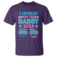 I Leveled Up To Daddy 2024 Funny Soon To Be Dad T Shirt - Wonder Print Shop