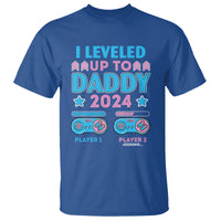I Leveled Up To Daddy 2024 Funny Soon To Be Dad T Shirt - Wonder Print Shop