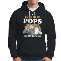 Soon to be Pops 2024 New Daddy Announcement Hoodie - Wonder Print Shop