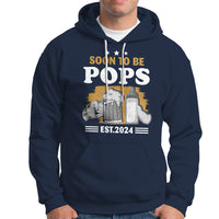 Soon to be Pops 2024 New Daddy Announcement Hoodie - Wonder Print Shop