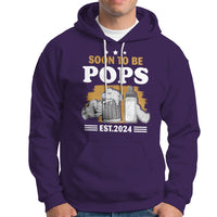 Soon to be Pops 2024 New Daddy Announcement Hoodie - Wonder Print Shop