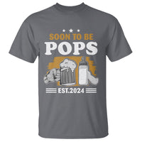Soon to be Pops 2024 New Daddy Announcement T Shirt - Wonder Print Shop