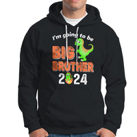 I'm Going To Be Big Brother 2024 Dinosaur Bro Baby Hoodie - Wonder Print Shop