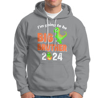 I'm Going To Be Big Brother 2024 Dinosaur Bro Baby Hoodie - Wonder Print Shop