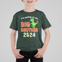 I'm Going To Be Big Brother 2024 Dinosaur Bro Baby T Shirt For Kid - Wonder Print Shop