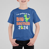 I'm Going To Be Big Brother 2024 Dinosaur Bro Baby T Shirt For Kid - Wonder Print Shop