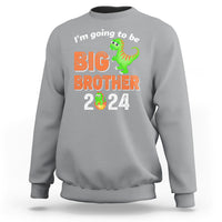 I'm Going To Be Big Brother 2024 Dinosaur Bro Baby Sweatshirt - Wonder Print Shop