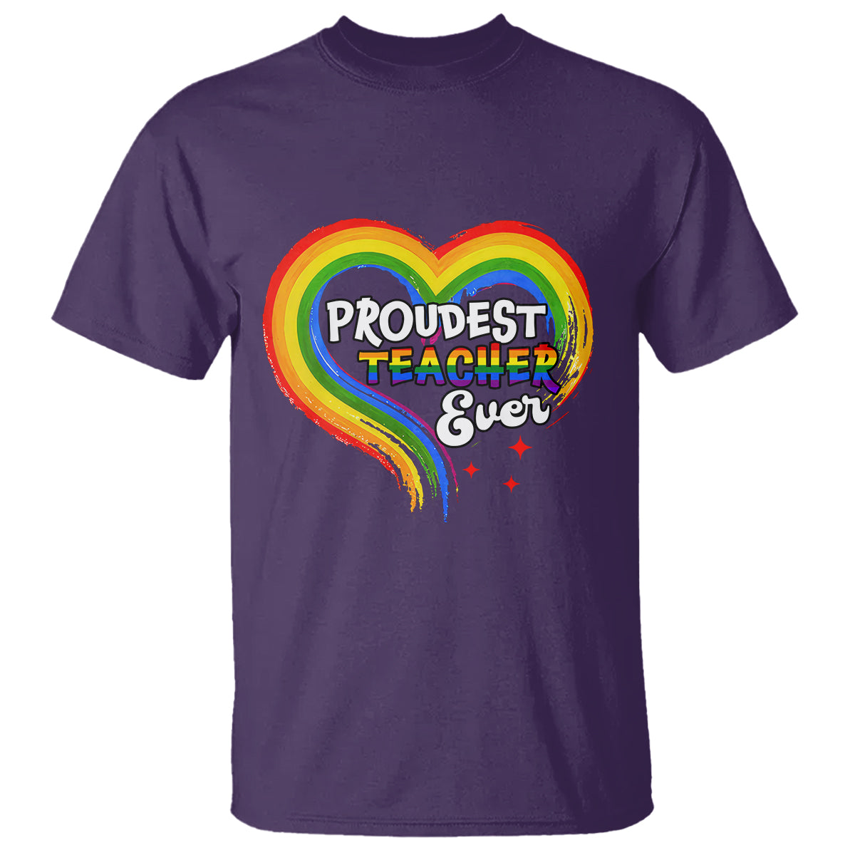 LGBT History Month T Shirt Proudest Teacher Ever Teaching Proud Rainbow - Wonder Print Shop