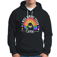 LGBT History Month Hoodie Proudest Teacher Ever Teaching Proud Rainbow - Wonder Print Shop