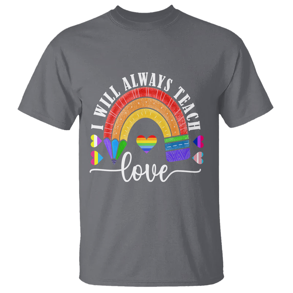 LGBT History Month T Shirt Proudest Teacher Ever Teaching Proud Rainbow - Wonder Print Shop