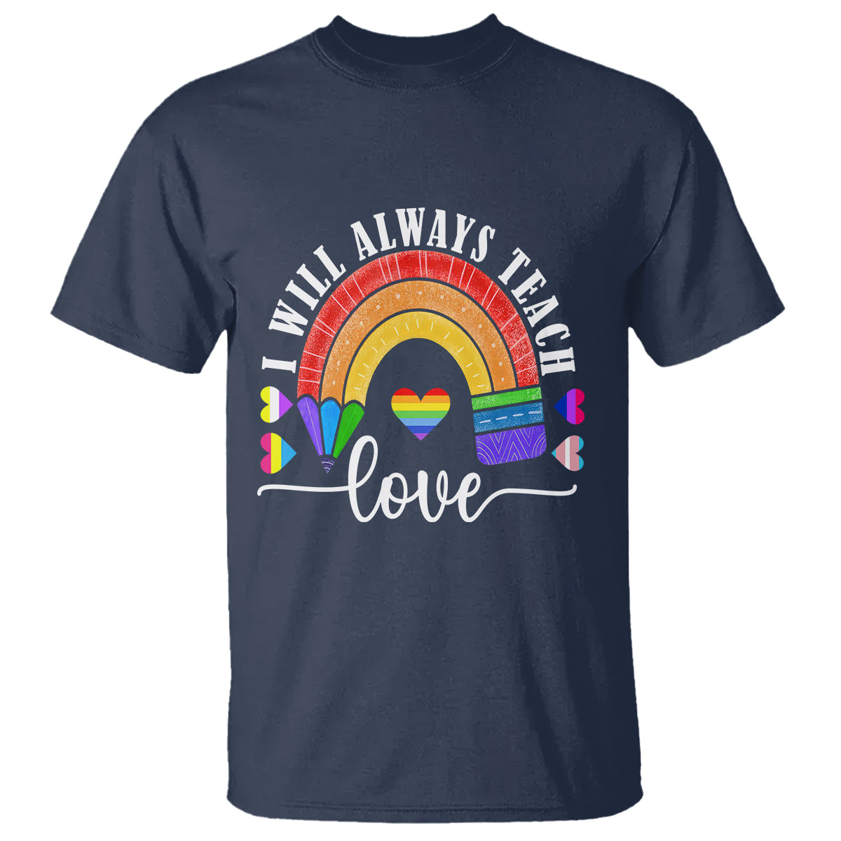 LGBT History Month T Shirt Proudest Teacher Ever Teaching Proud Rainbow - Wonder Print Shop