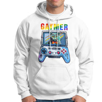 Gaymer Cat LGBT Gay Pride Rainbow Video Game Hoodie - Wonder Print Shop