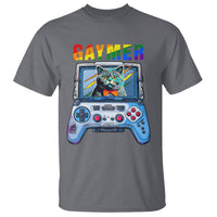 Gaymer Cat LGBT Gay Pride Rainbow Video Game T Shirt - Wonder Print Shop