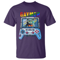 Gaymer Cat LGBT Gay Pride Rainbow Video Game T Shirt - Wonder Print Shop