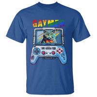 Gaymer Cat LGBT Gay Pride Rainbow Video Game T Shirt - Wonder Print Shop