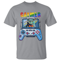 Gaymer Cat LGBT Gay Pride Rainbow Video Game T Shirt - Wonder Print Shop