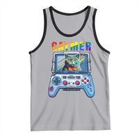 Gaymer Cat LGBT Gay Pride Rainbow Video Game Tank Top