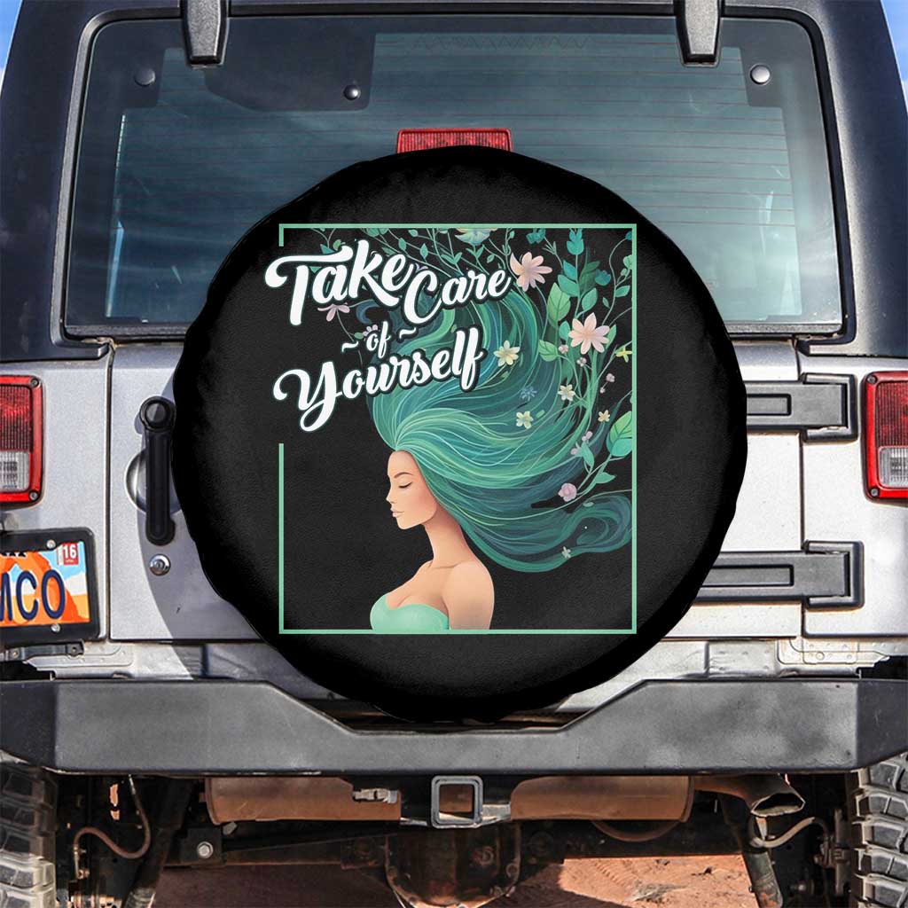 Mental Health Spare Tire Cover Take Care Of Yourself Self-Love Body Positive