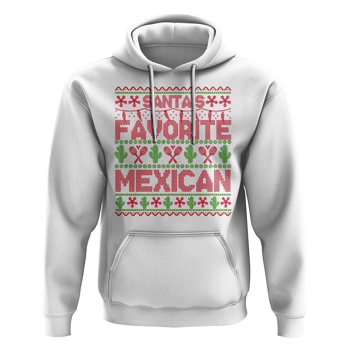 Funny Mexico Xmas Hoodie Santa' Favorite Mexican