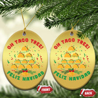 Funny Mexico Xmas Christmas Ornament Oh Taco Tree Tacos Lover - Wonder Print Shop