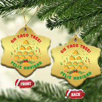 Funny Mexico Xmas Christmas Ornament Oh Taco Tree Tacos Lover - Wonder Print Shop