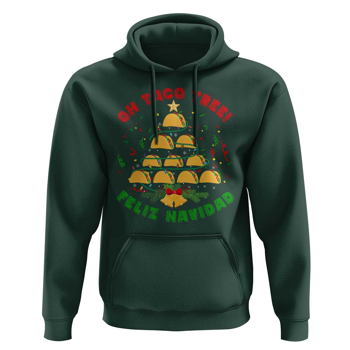 Funny Mexico Xmas Hoodie Oh Taco Tree Tacos Lover