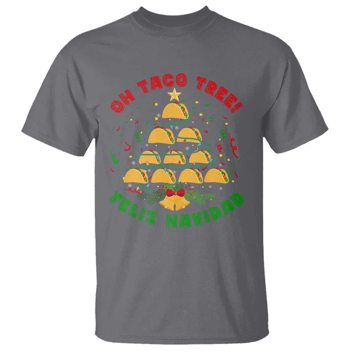 Funny Mexico Xmas T Shirt Oh Taco Tree Tacos Lover - Wonder Print Shop