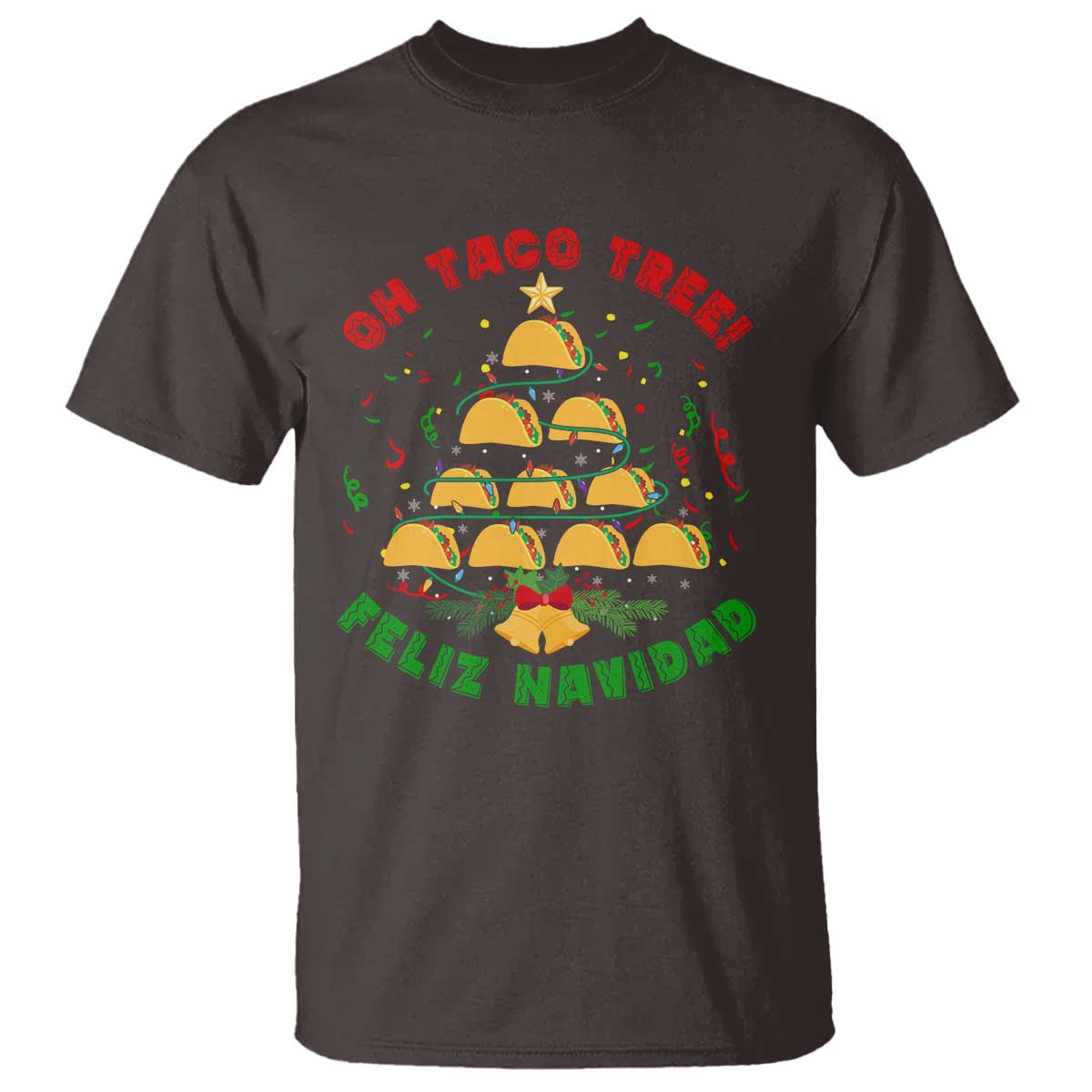 Funny Mexico Xmas T Shirt Oh Taco Tree Tacos Lover - Wonder Print Shop