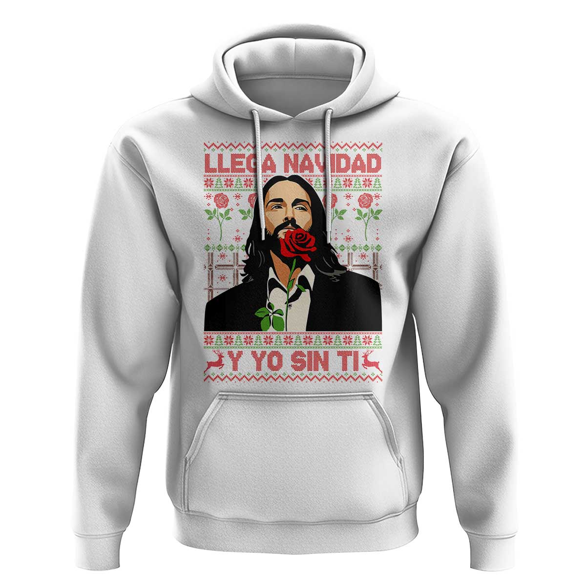 Funny Mexico Xmas Hoodie Llega Navidad Y Yo Sin Ti Mexican Pop Star