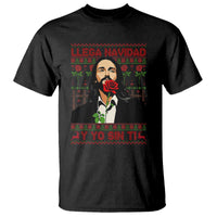 Funny Mexico Xmas T Shirt Llega Navidad Y Yo Sin Ti Mexican Pop Star - Wonder Print Shop