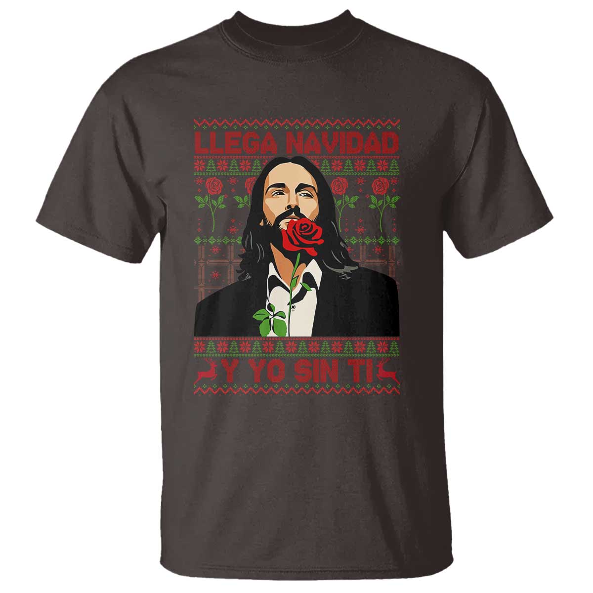 Funny Mexico Xmas T Shirt Llega Navidad Y Yo Sin Ti Mexican Pop Star - Wonder Print Shop
