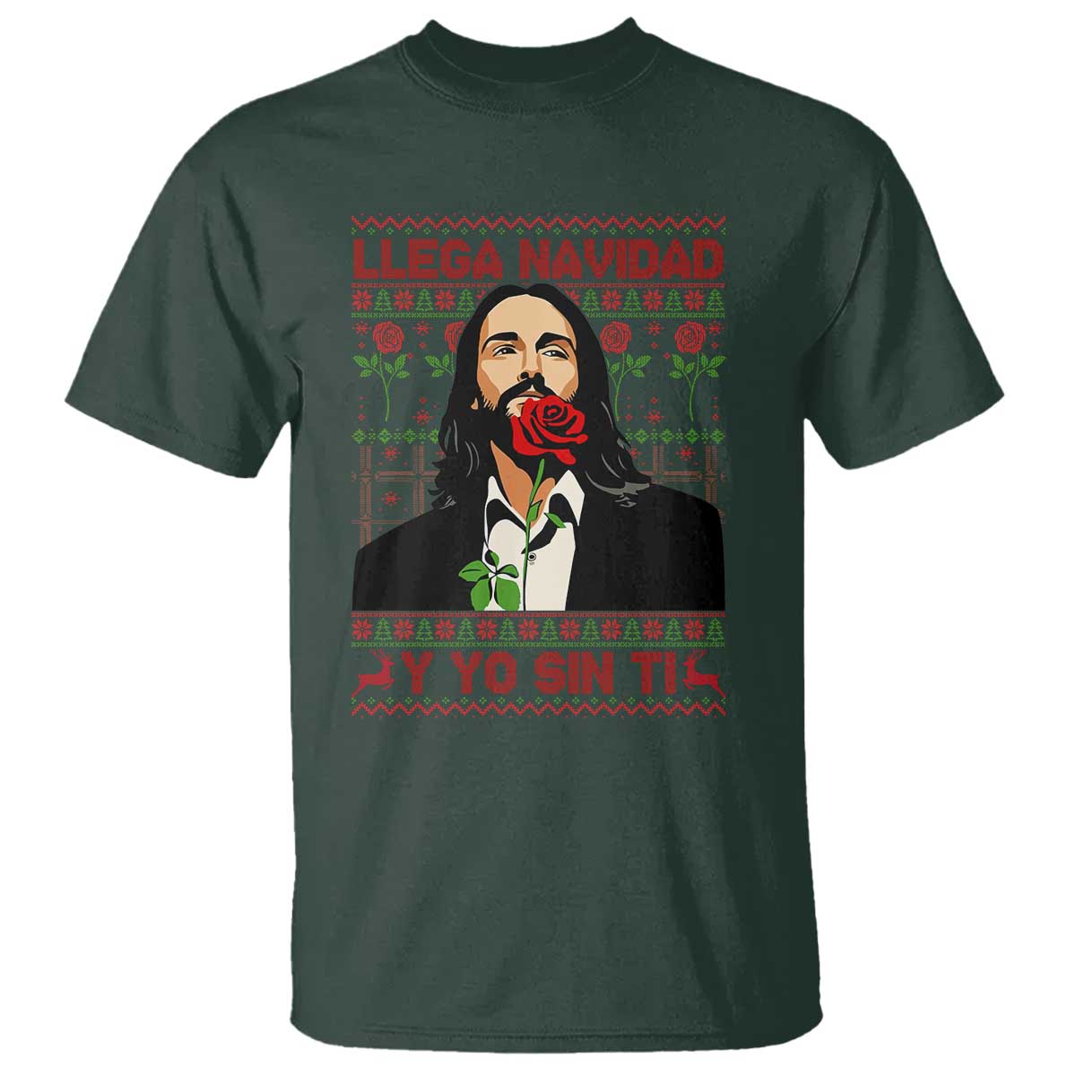 Funny Mexico Xmas T Shirt Llega Navidad Y Yo Sin Ti Mexican Pop Star - Wonder Print Shop