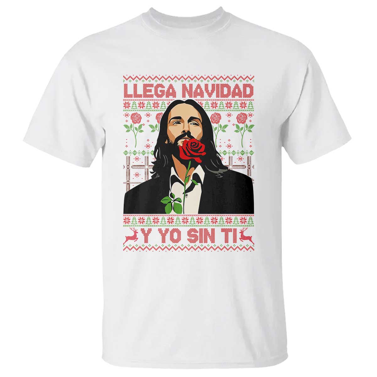 Funny Mexico Xmas T Shirt Llega Navidad Y Yo Sin Ti Mexican Pop Star - Wonder Print Shop