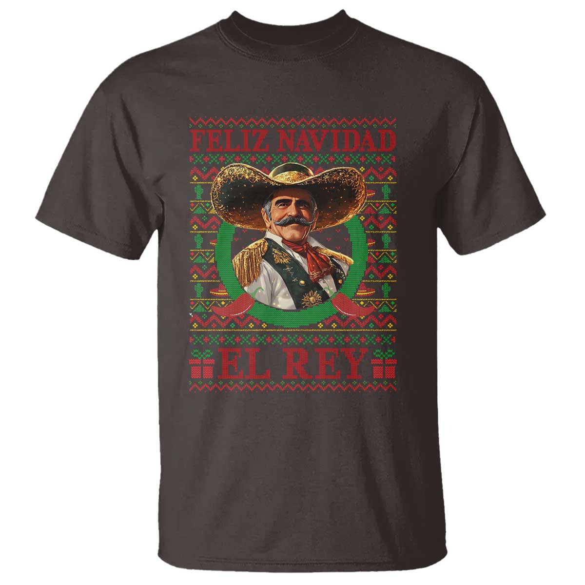 Funny Mexico Xmas T Shirt Feliz Navidad El Rey Vicente - Wonder Print Shop