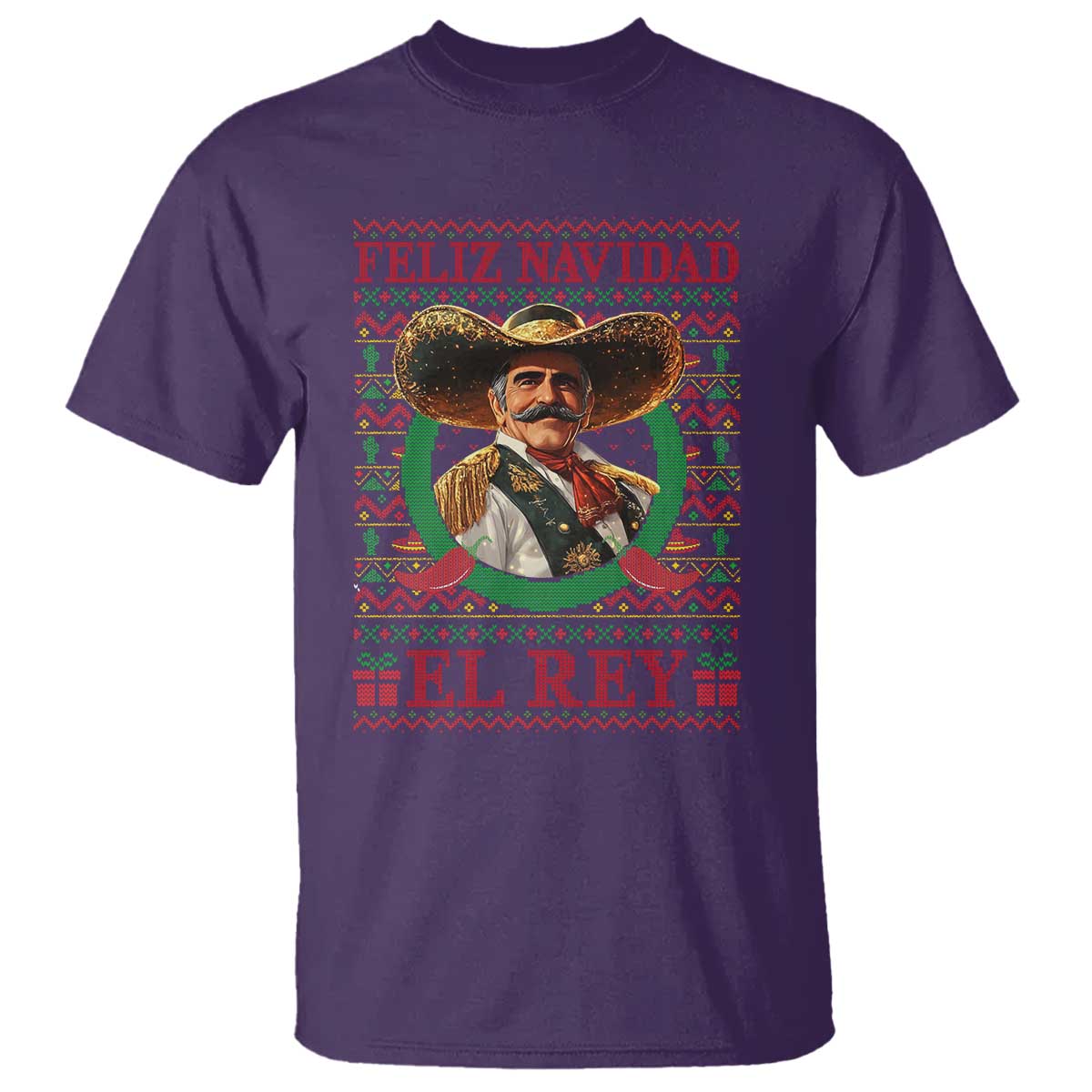 Funny Mexico Xmas T Shirt Feliz Navidad El Rey Vicente - Wonder Print Shop
