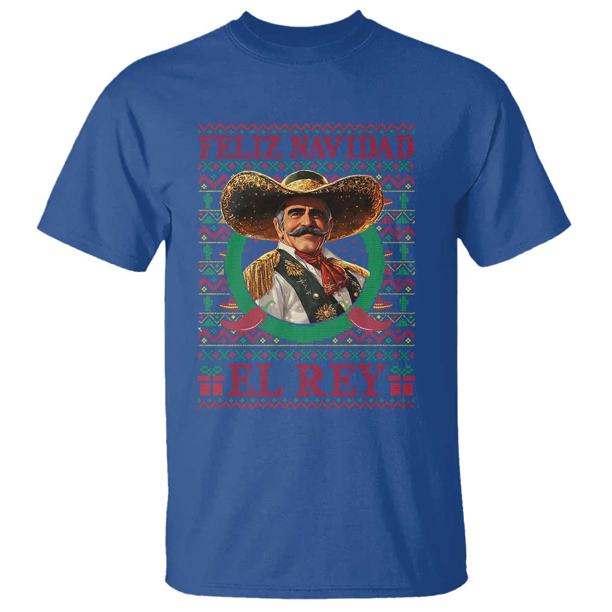 Funny Mexico Xmas T Shirt Feliz Navidad El Rey Vicente - Wonder Print Shop