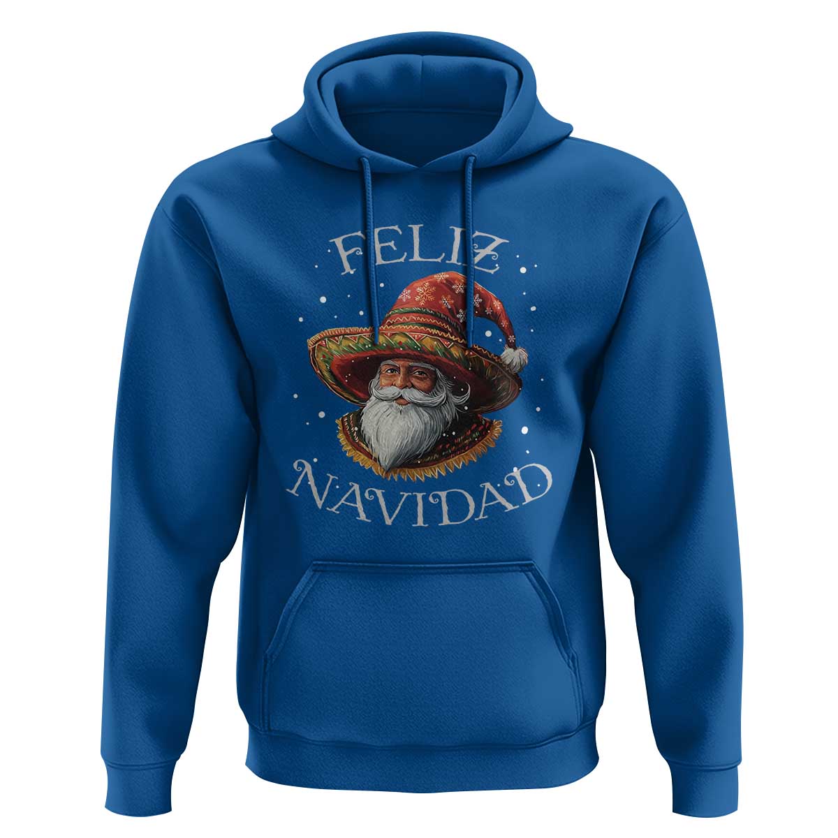 Funny Mexico Xmas Hoodie Santa Sombrero Feliz Navidad