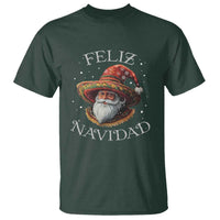 Funny Mexico Xmas T Shirt Santa Sombrero Feliz Navidad - Wonder Print Shop
