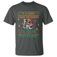 Funny Christmas Mexico Beer T Shirt Si Ya Saben Como Me Pongo Pa'que Me Invitan Santa Drunk - Wonder Print Shop