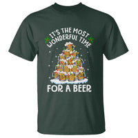 Funny Beer Christmas Tree T Shirt It's the Most Wonderful Time For A Beer - Wonder Print Shop