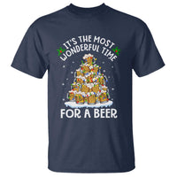 Funny Beer Christmas Tree T Shirt It's the Most Wonderful Time For A Beer - Wonder Print Shop