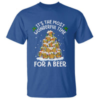 Funny Beer Christmas Tree T Shirt It's the Most Wonderful Time For A Beer - Wonder Print Shop