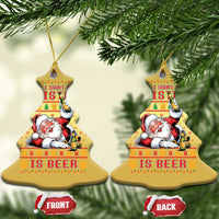 Funny Christmas Beer Christmas Ornament It's the Most Wonderful Time For A Beer - Wonder Print Shop